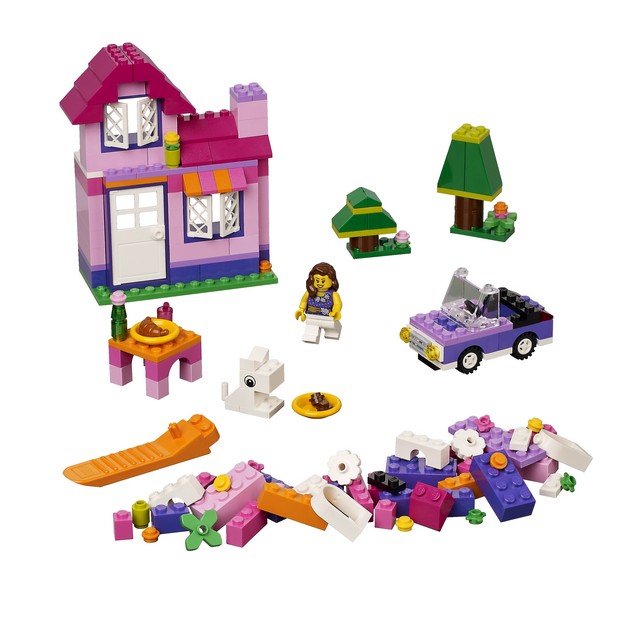LEGO 4625 Růžový box s kostkami, 224 ks