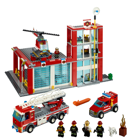 LEGO 60004 CITY - Hasičská stanice