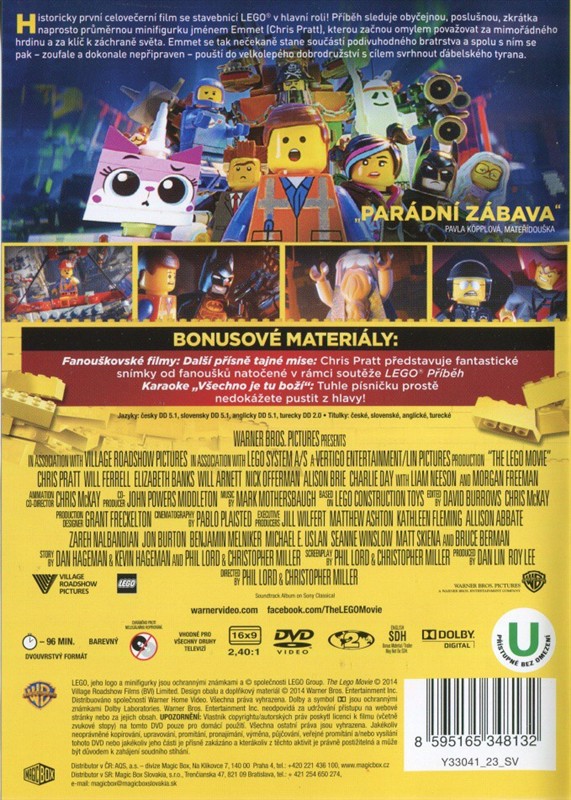 LEGO DVD film LEGO MOVIE