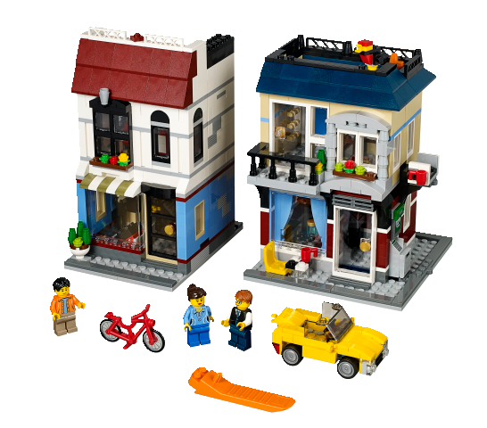 LEGO Creator 31026 Moto shop a kavárna