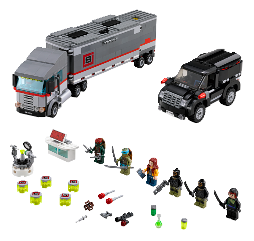 LEGO Ninja Turtles TM 79116 Únik velkého sněžného náklaďáku