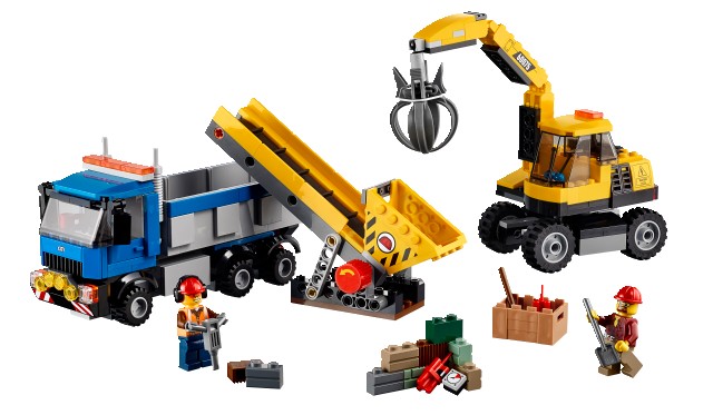 LEGO City 60075 Bagr a náklaďák