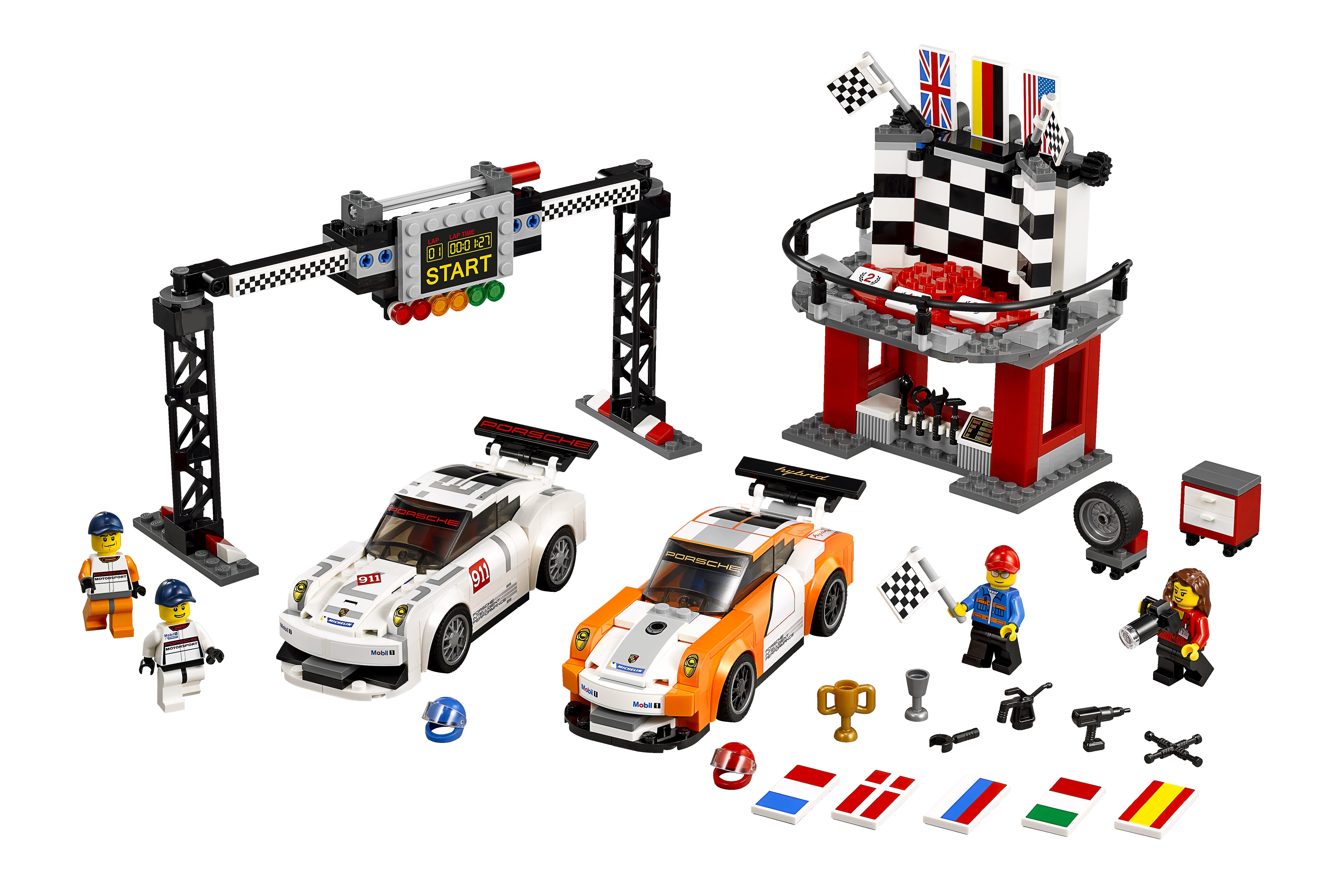 LEGO 75912 SPEED CHAMPIONS Porsche 911 GT v cílové rovince