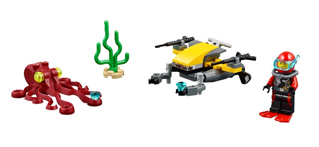 LEGO 60090 CITY Potápěčský hlubinný skútr