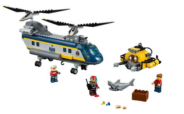 LEGO CITY 60093 Vrtulník pro hlubinný mořský výzkum