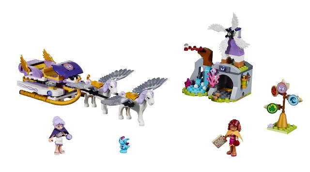 LEGO Elves 41077 Aira a saně tažené Pegasy
