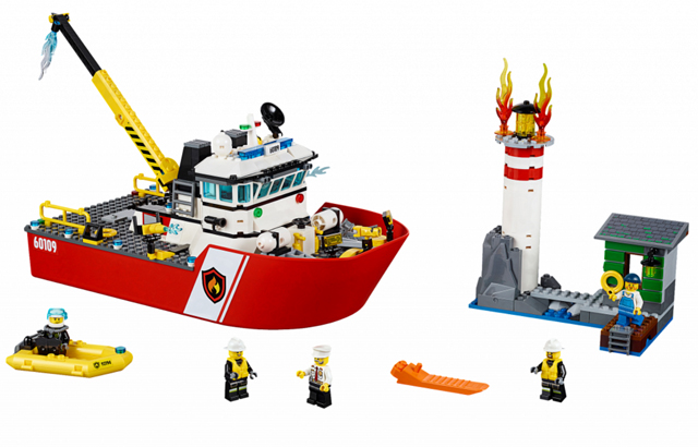 LEGO 60109 CITY Hasičský člun