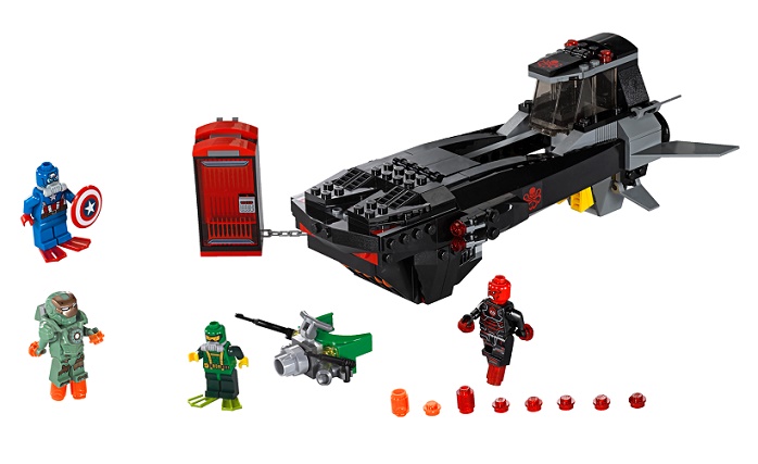 LEGO 76048 SUPER HEROES Útok s ponorkou Iron Skulla