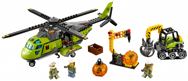 LEGO CITY 60123 Sopečná zásobovací helikoptéra