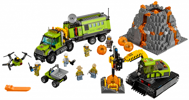 LEGO CITY 60124 Sopečná základna průzkumníků