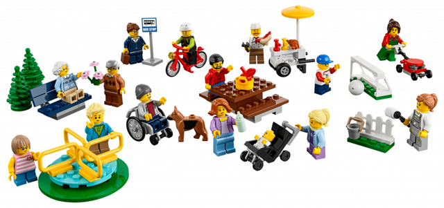 LEGO CITY 60134 Zábava v parku - lidé z města