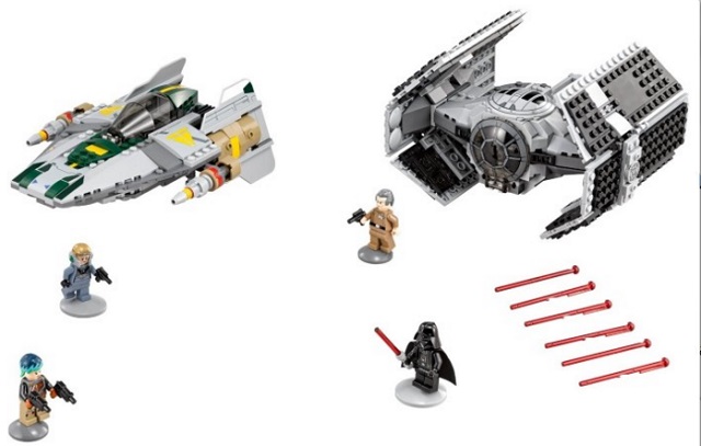 LEGO Star Wars 75150 Vader’s TIE Advanced vs. A-Wing Starfighter