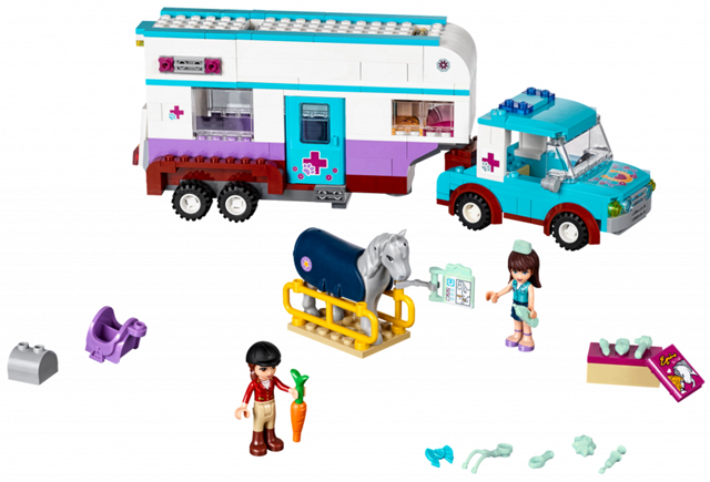 LEGO 41125 FRIENDS Veterinářský přívěs s koněm