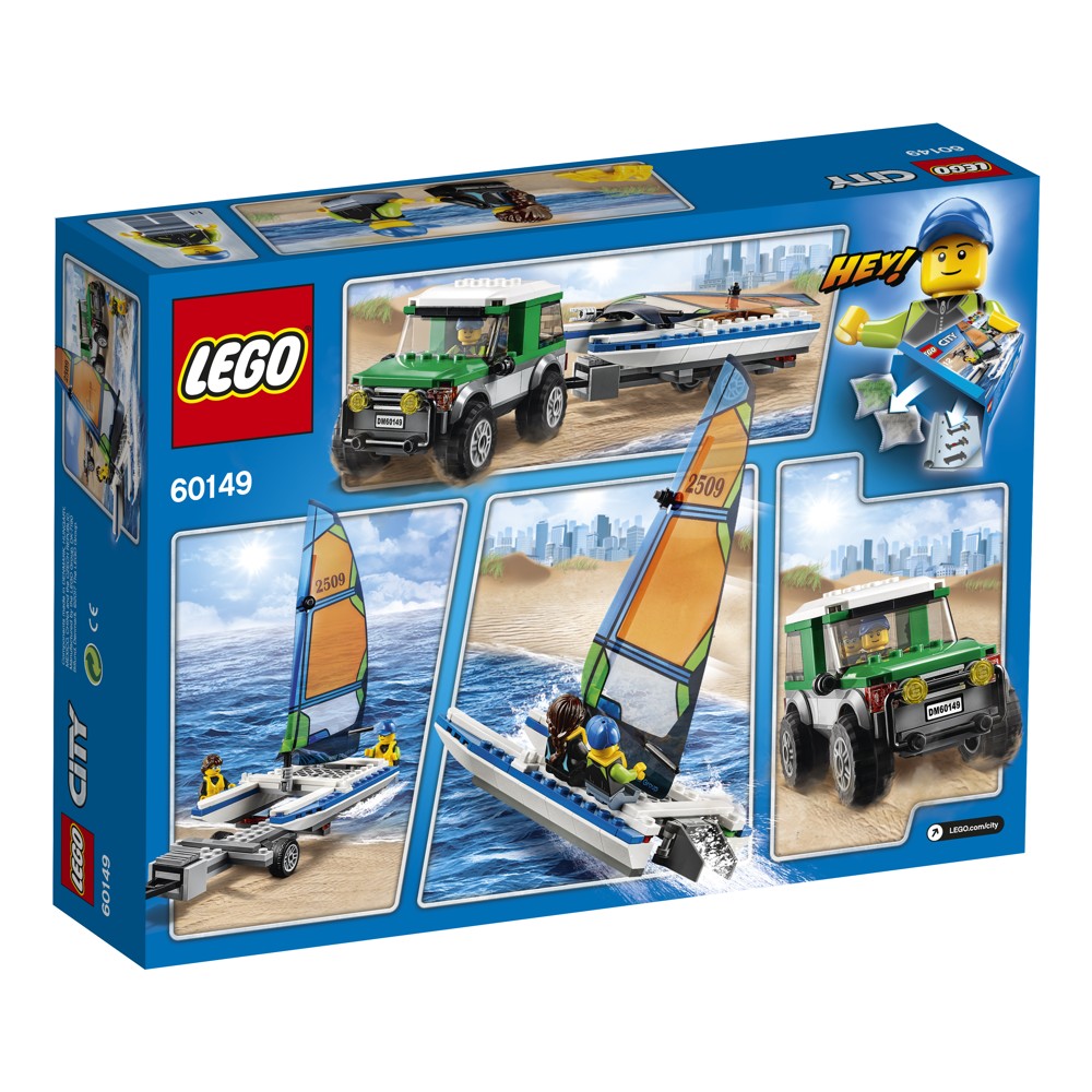 LEGO® City 60149, 4x4 s katamaránem