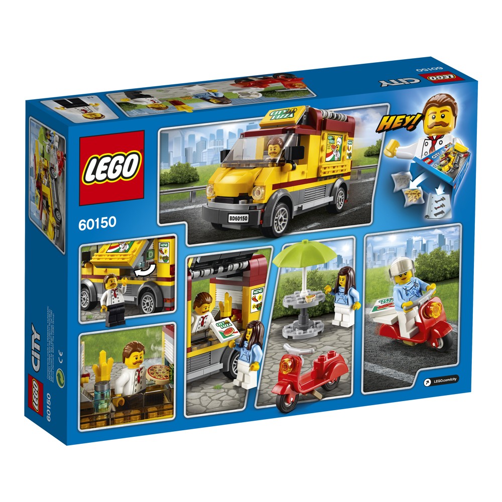 LEGO® City 60150, Dodávka s pizzou