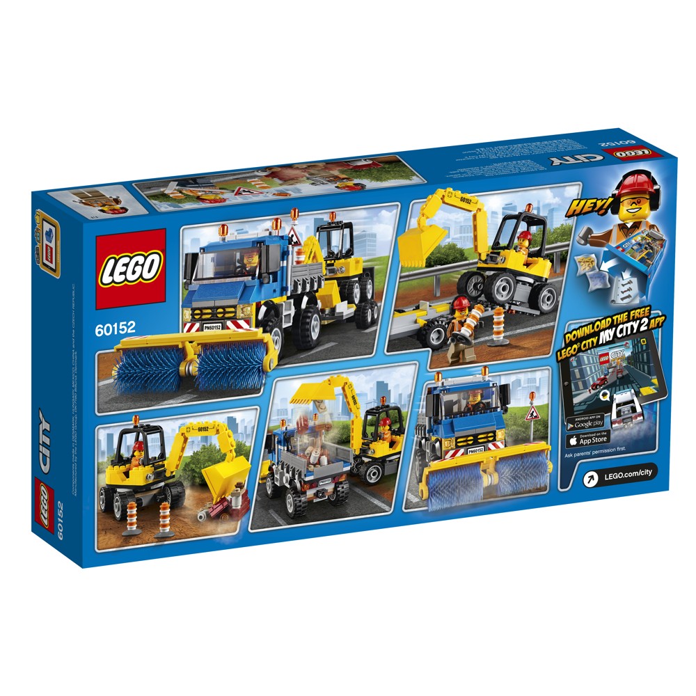 LEGO® City 60152, Zametací vůz a bagr