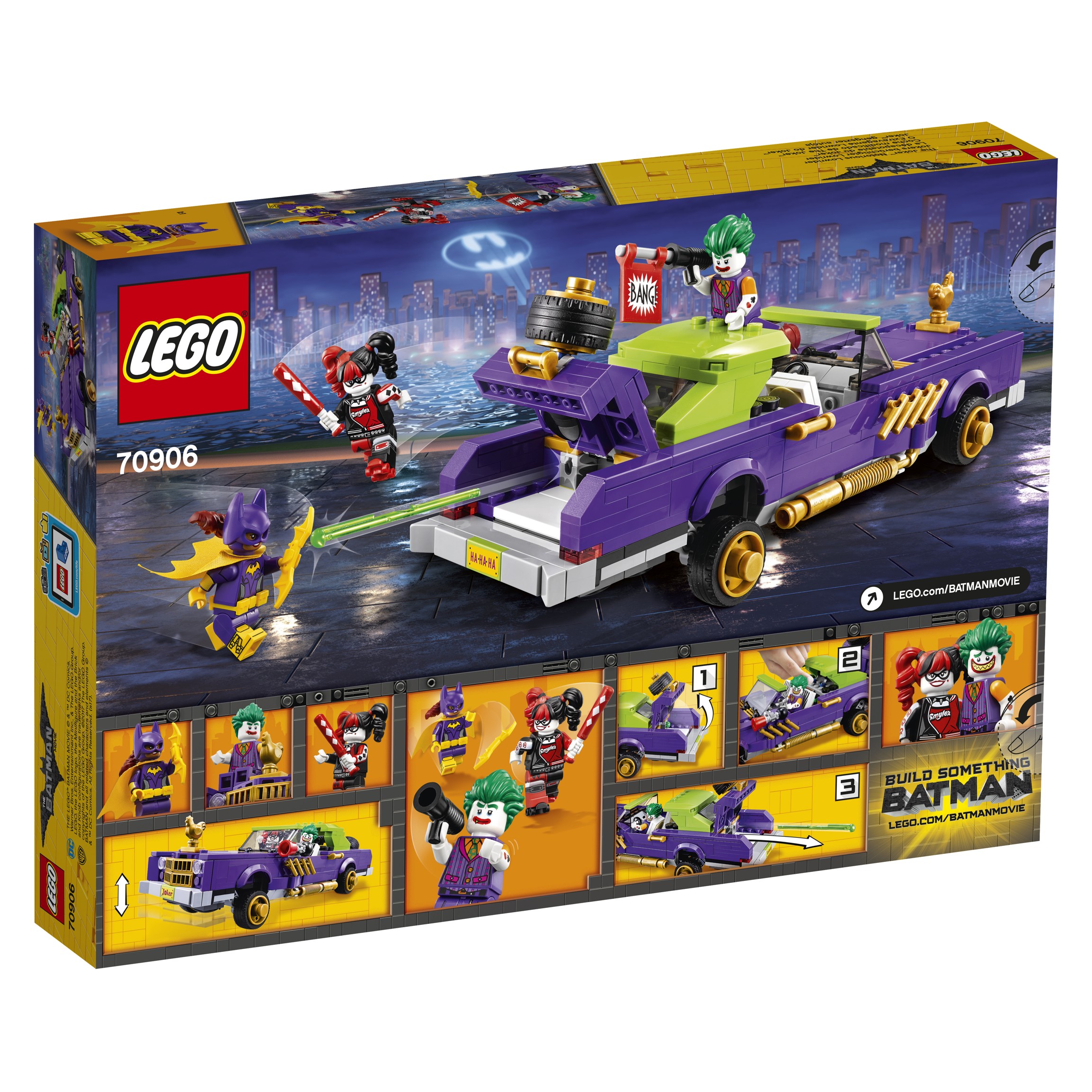 THE LEGO® BATMAN MOVIE 70906 Joker a jeho vůz Notorious Lowrider