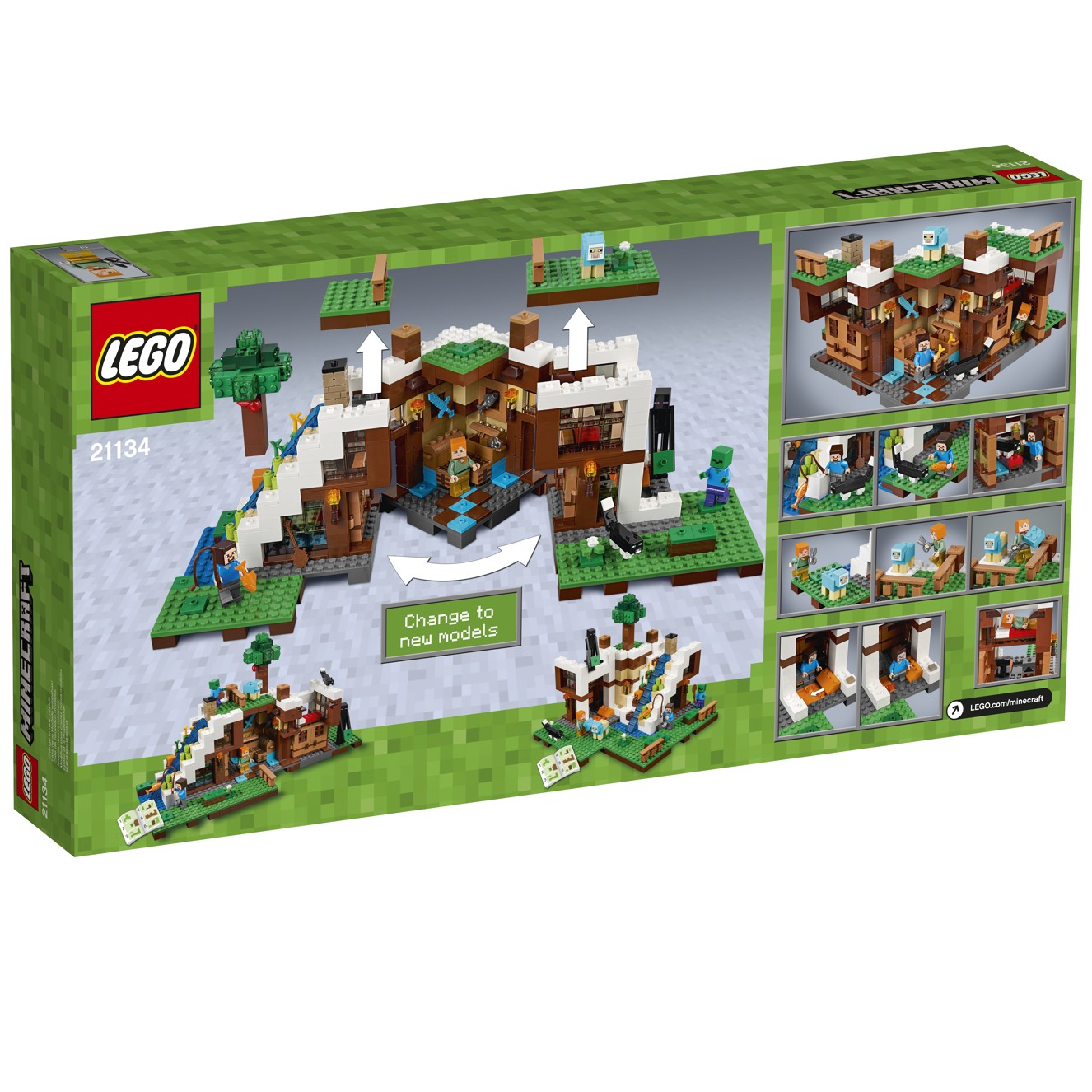 LEGO® Minecraft™ 21134 Základna ve vodopádu
