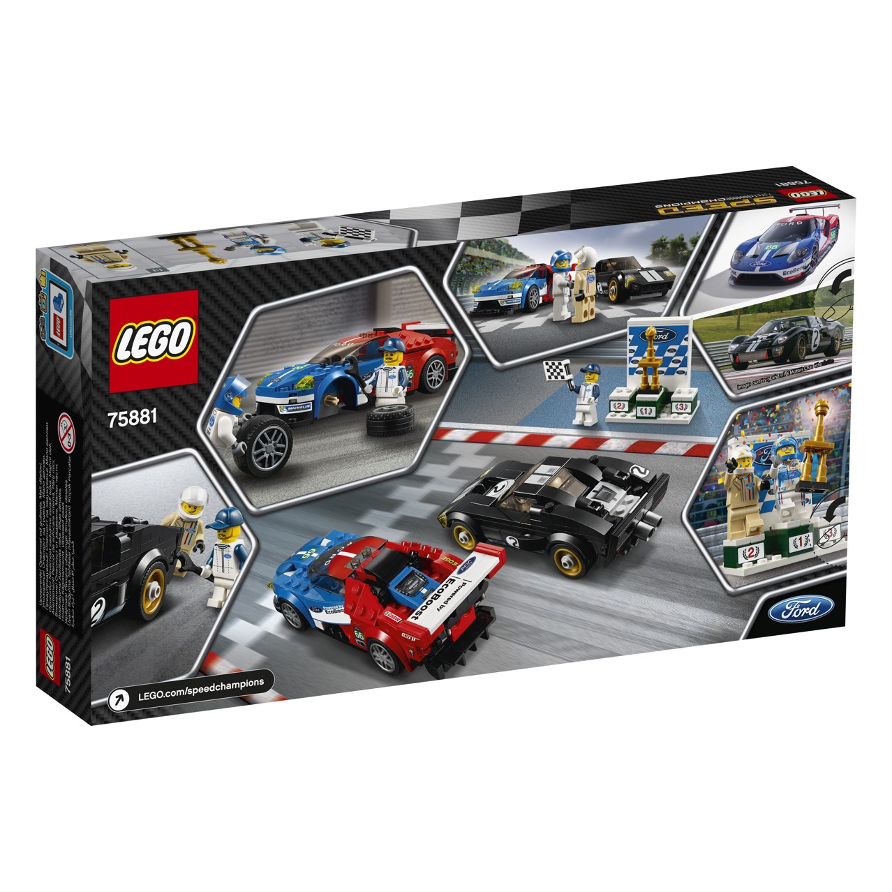 LEGO® Speed Champions 75881 2016 Ford GT & 1966 Ford GT40