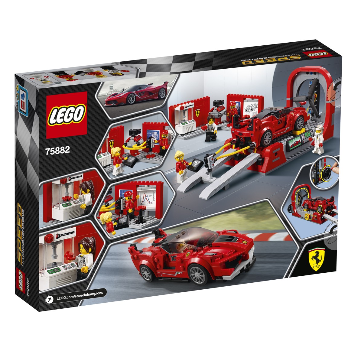 LEGO® Speed Champions 75882 Ferrari FXX K a vývojové centrum
