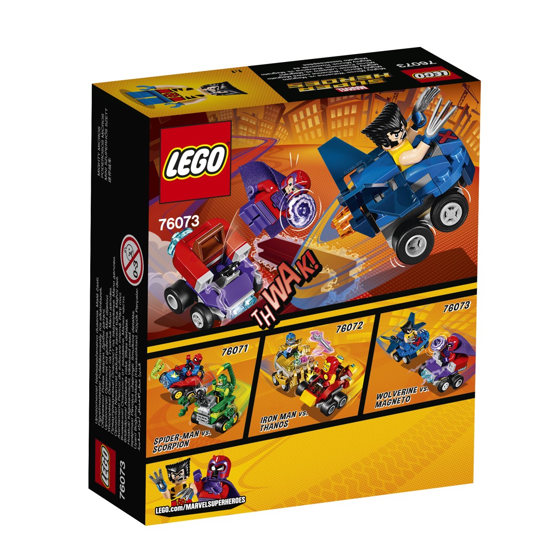 LEGO® Marvel Super Heroes 76073 Mighty Micros: Wolverine vs. Magneto