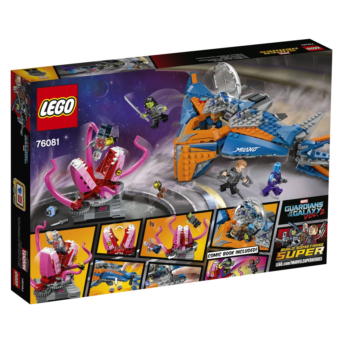 LEGO® Marvel Super Heroes 76081 Vesmírná lod Milano vs. Abilisk