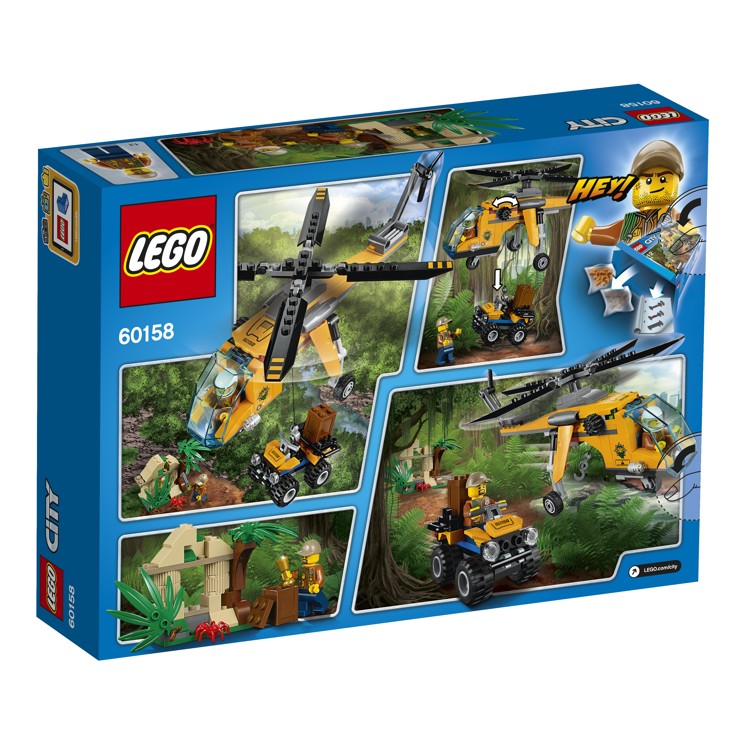 LEGO CITY 60158 Nákladní helikoptéra do džungle