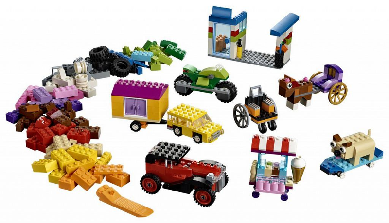 LEGO Classic 10715 Kostky na kolečkách