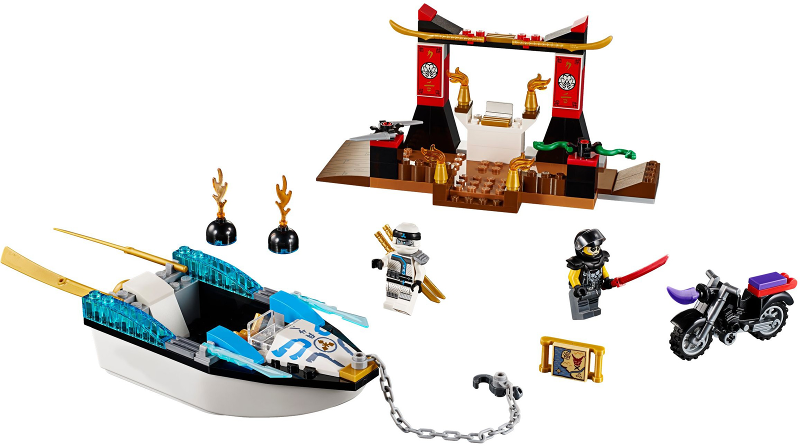 LEGO JUNIORS 10755 Pronásledování v Zaneově nindža člunu