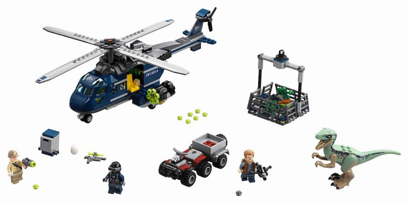 LEGO Jurassic World 75928 Pronásledování Bluea helikoptérou