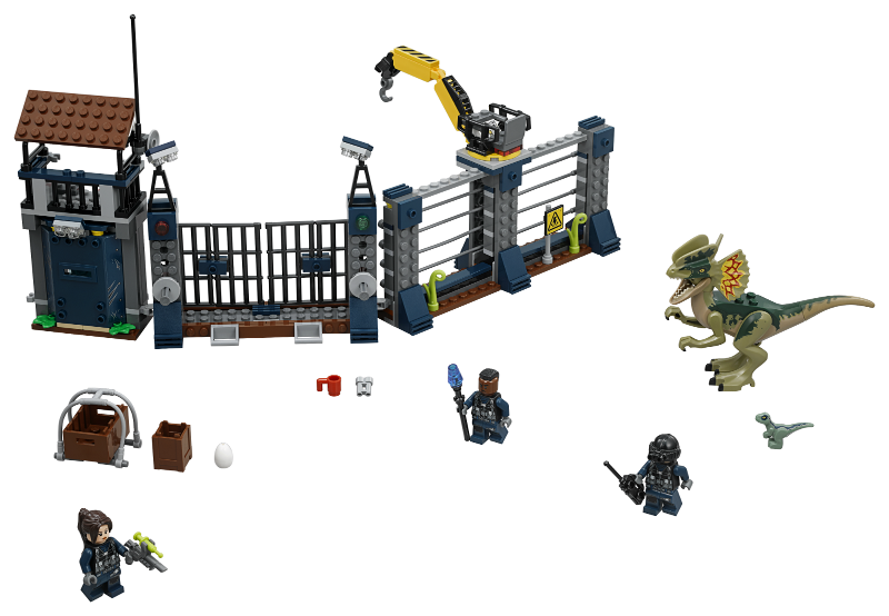 LEGO Jurassic World 75931 Útok Dilophosaura na hlídku