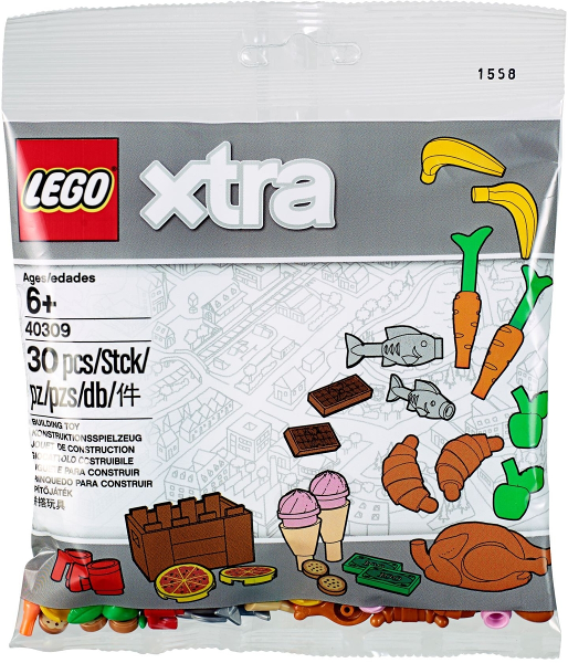 Lego xtra 40309 Doplňkové dílky Jídlo