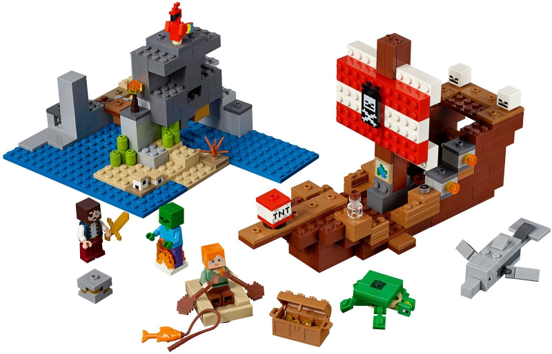 LEGO Minecraft 21152 Dobrodružství pirátské lodi