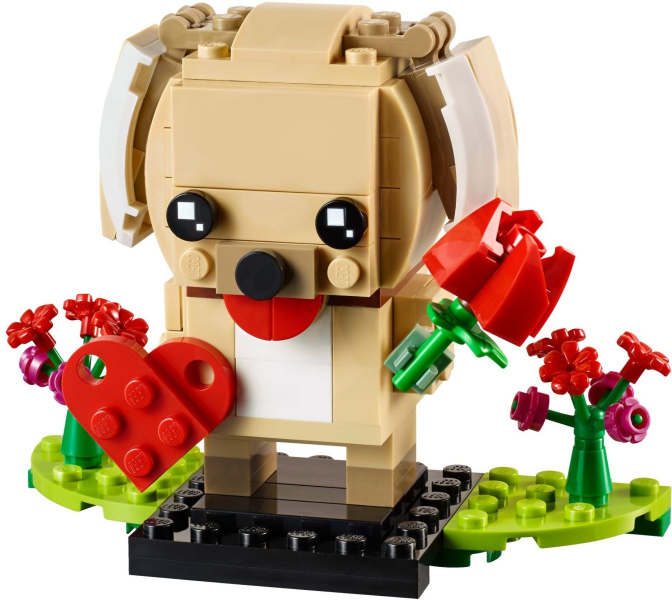 LEGO BrickHeadz 40349 Valentýnské štěňátko