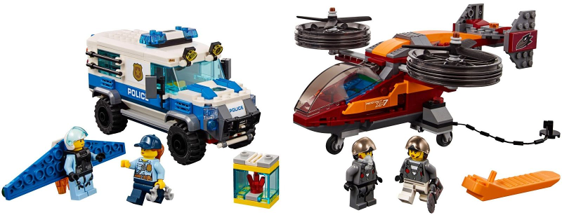 LEGO CITY 60209 Letecká policie a loupež diamantu