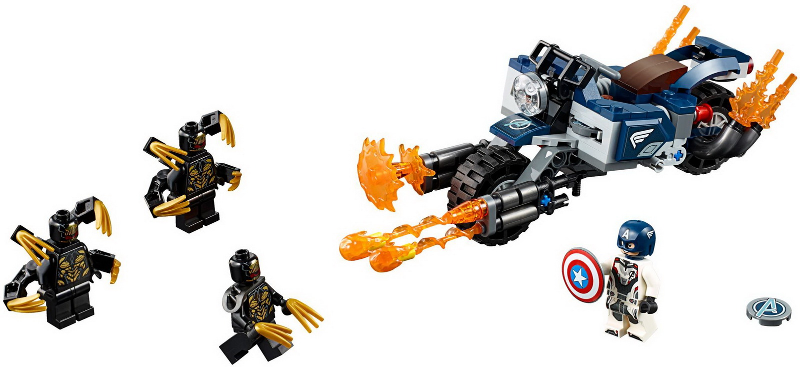 LEGO Super Heroes 76123 Captain America: útok Outridů