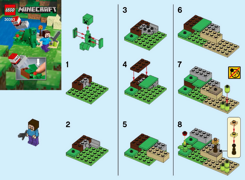 Lego 30393 Steve and Creeper Set (polybag)