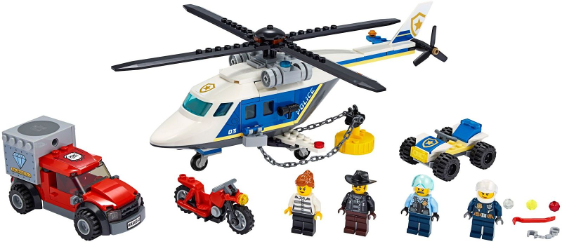 LEGO® CITY 60243 Pronásledování s policejní helikoptérou