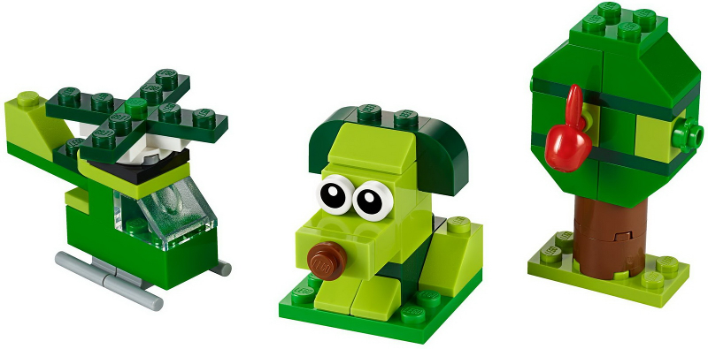LEGO® Classic 11007 Zelené kreativní kostičky