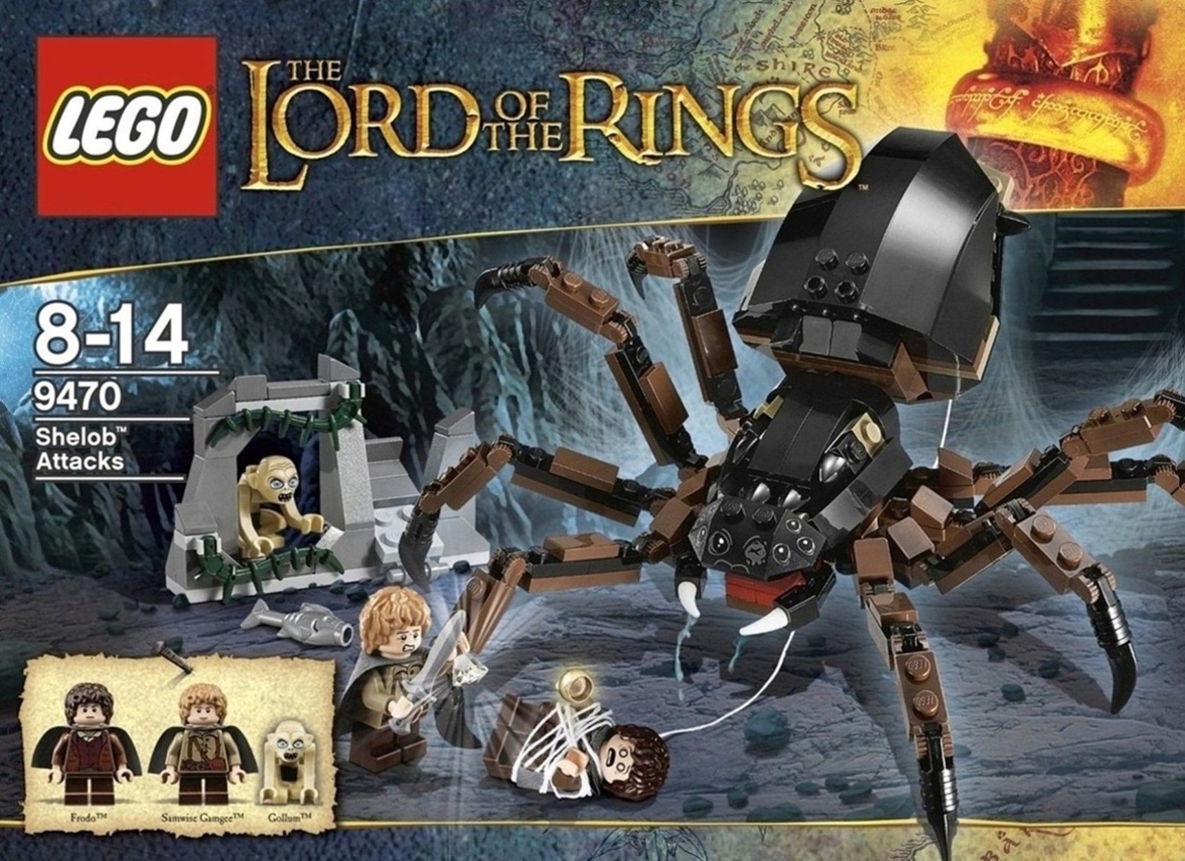 LEGO 9470 PÁN PRSTENŮ Shelob útočí