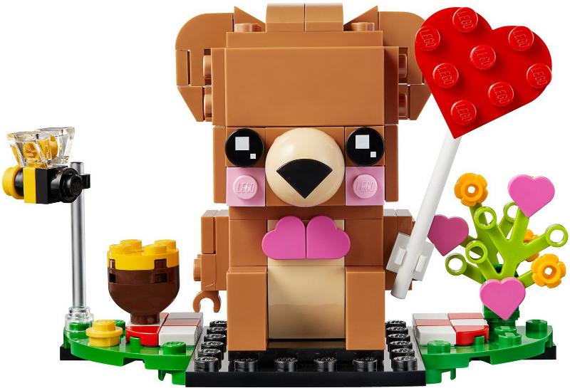 LEGO BrickHeadz 40379 Valentýnský medvídek