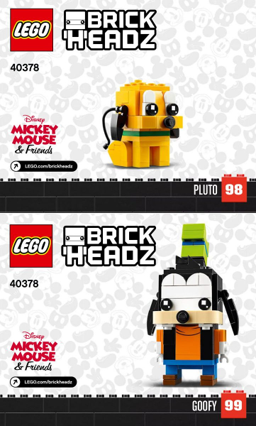 LEGO BrickHeadz 40378 Goofy a Pluto