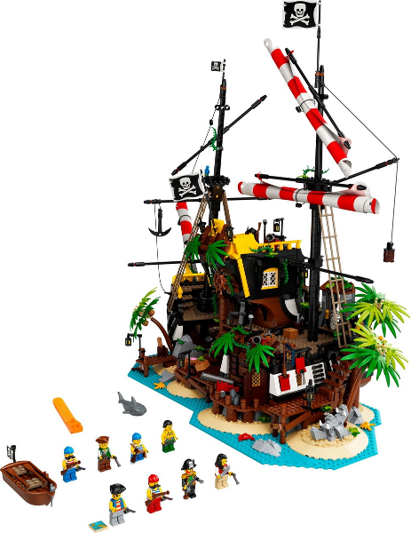 LEGO Ideas 21322 Zátoka pirátů z lodě Barakuda