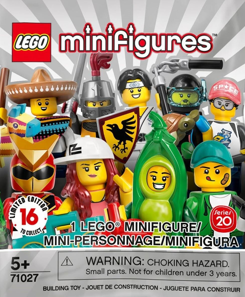 Lego 71027 Minifigurky 20. série-celá krabice 60 ks