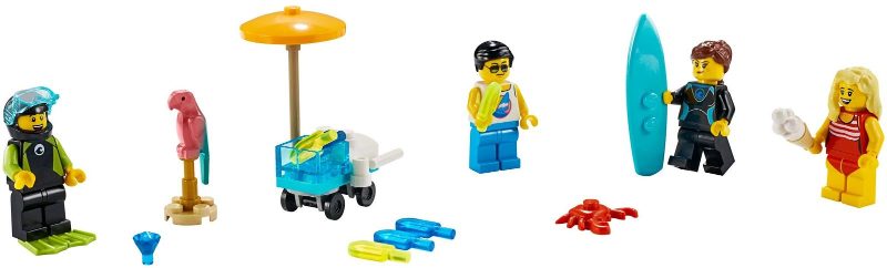 LEGO CITY 40344 Sada minifigurek – Letní prázdniny