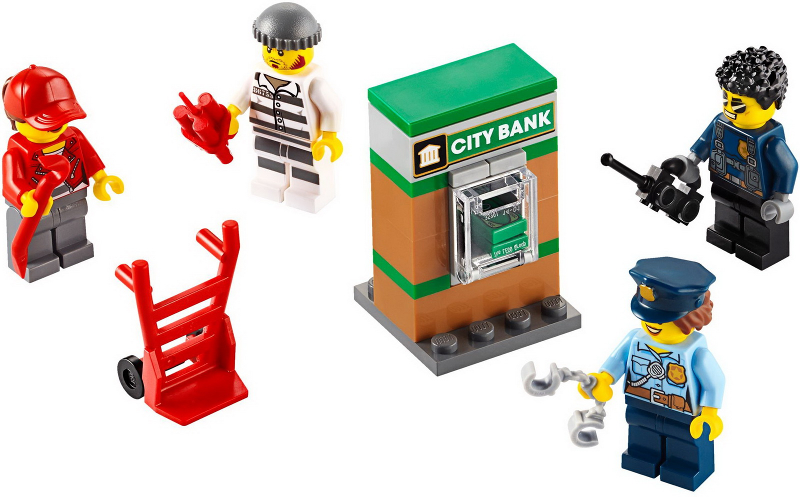 LEGO CITY 40372 Policie - Sada doplňků s minifigurkami