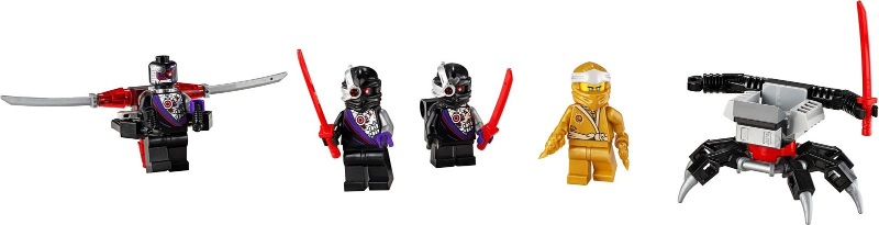 LEGO Ninjago 40374 Sada doplňků s minifigurkami - zlatý Zane