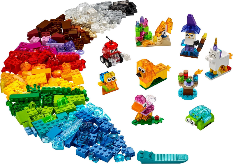 LEGO® Classic 11013 Průhledné kreativní kostky