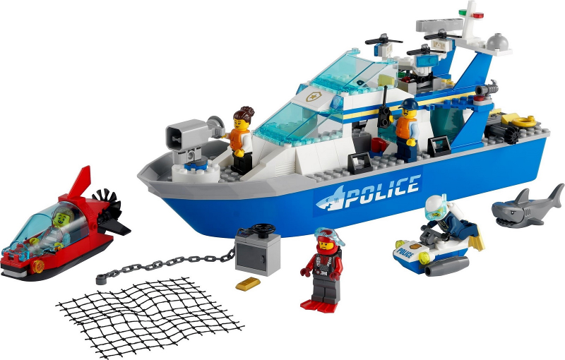 LEGO® CITY 60277 Policejní hlídková loď