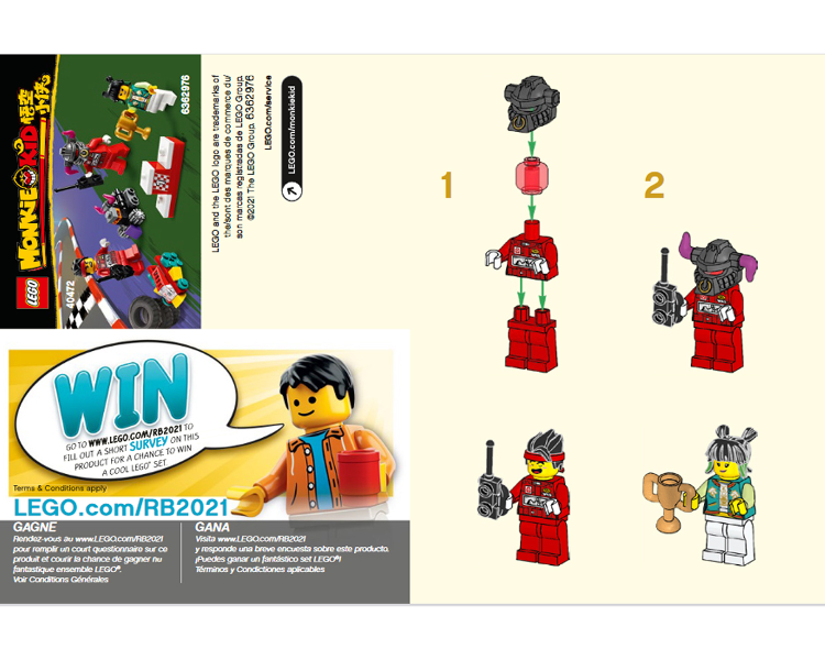 LEGO® 40472 Závody na dálkové ovládání s Monkie Kidem